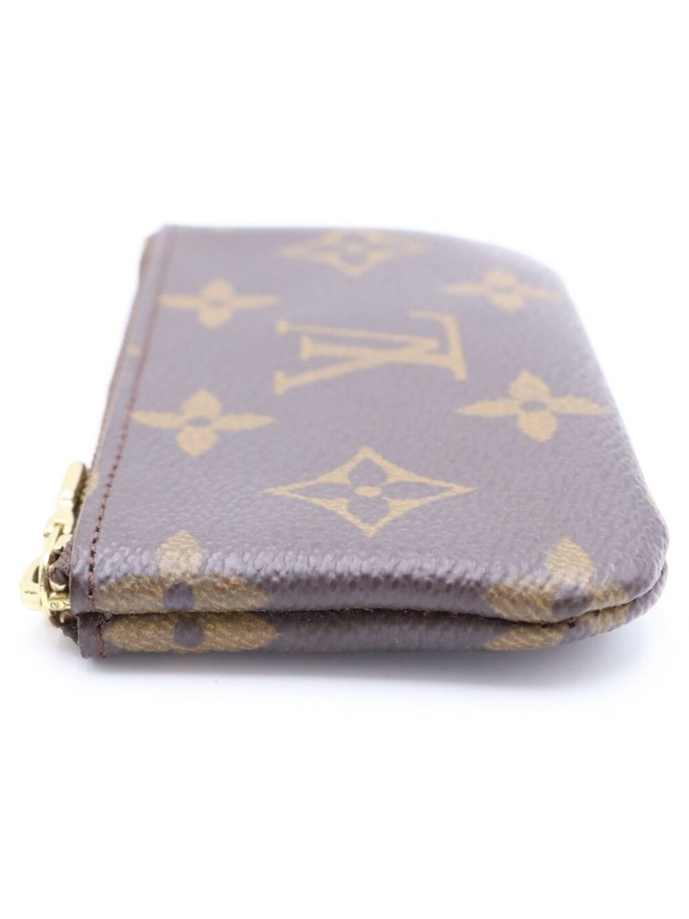 Louis Vuitton Monogram Pochette Cles Zip Coin Case Brown - Picture 3 of 6